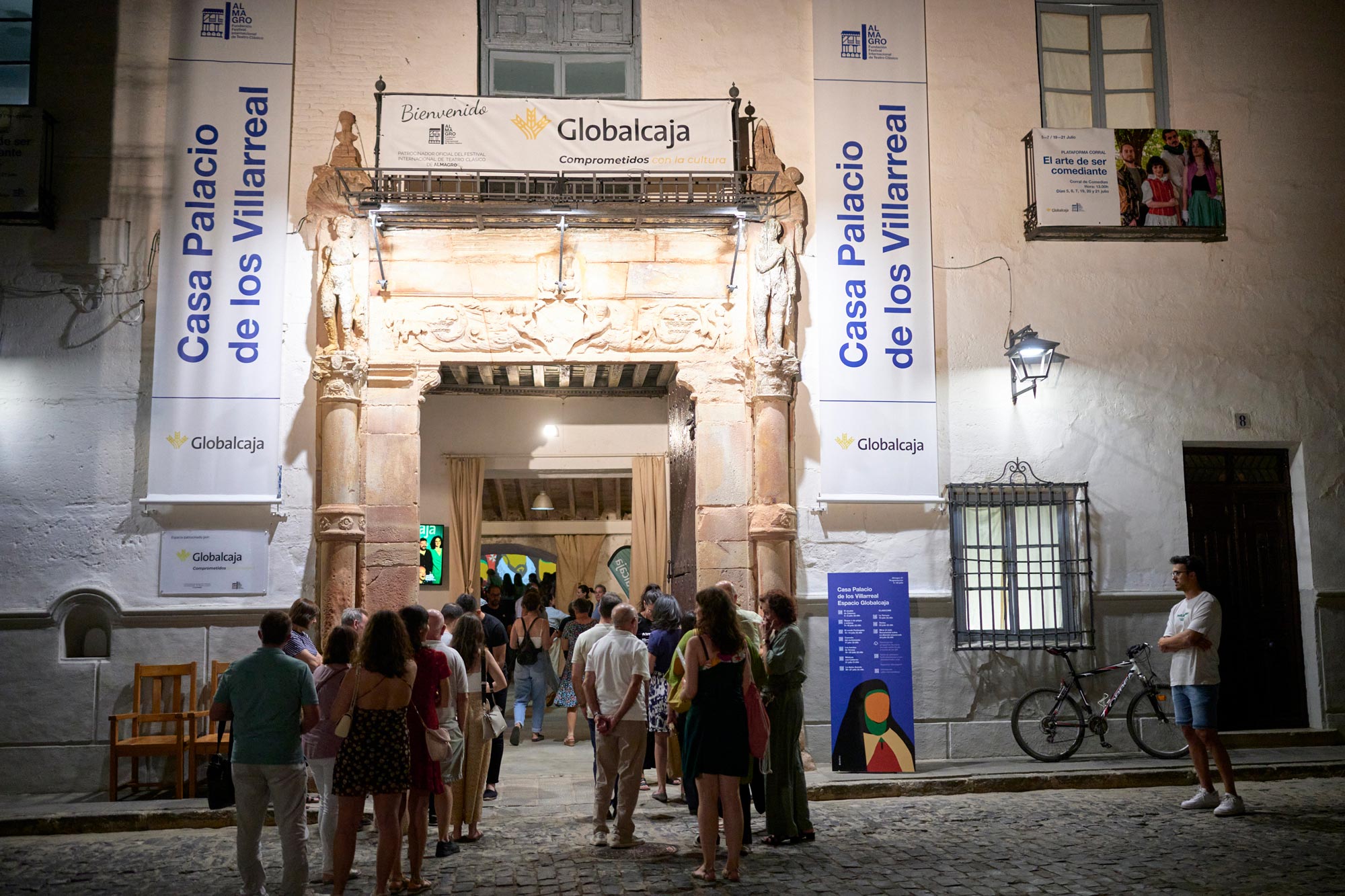 Casa Palacio de los Villarreal transformado en Espacio Globalcaja durante el Festival de Almagro.