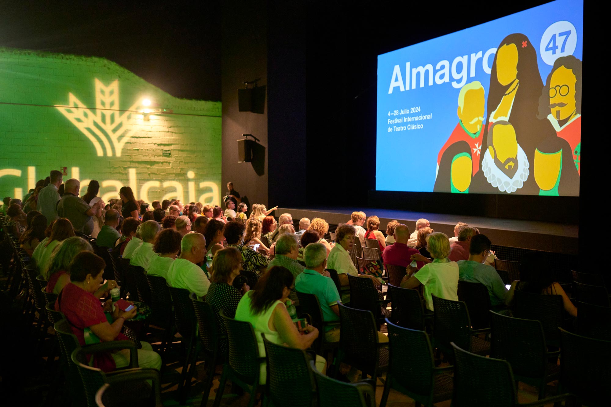 Casa Palacio de los Villarreal transformado en Espacio Globalcaja durante el Festival de Almagro.